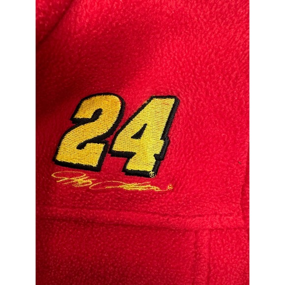 Columbia Jeff Gordon 24 Fleece Jacket Red Youth Size Small‎ (8) - Picture 3 of 10